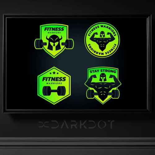 fitness gym spor kurumsal logo tasarimi illustrasyon gym cizimleri