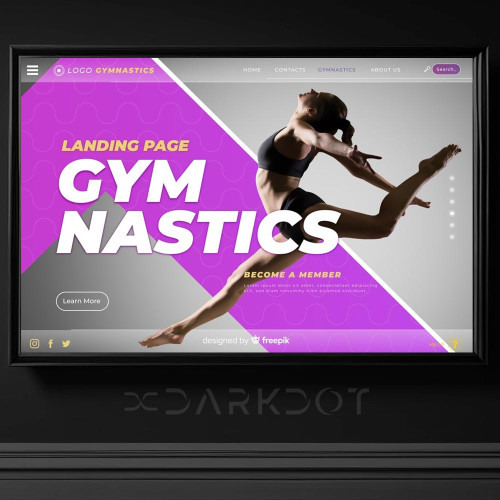 gymnastics web template jimnastik web site header slider tema indir