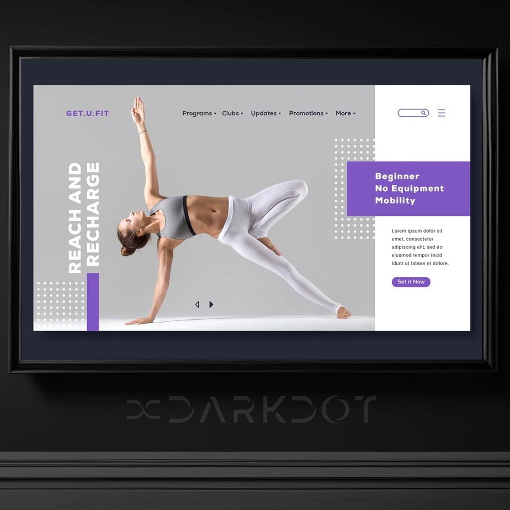 gymnastics web site landing page header jimnastik temali slayt afis poster