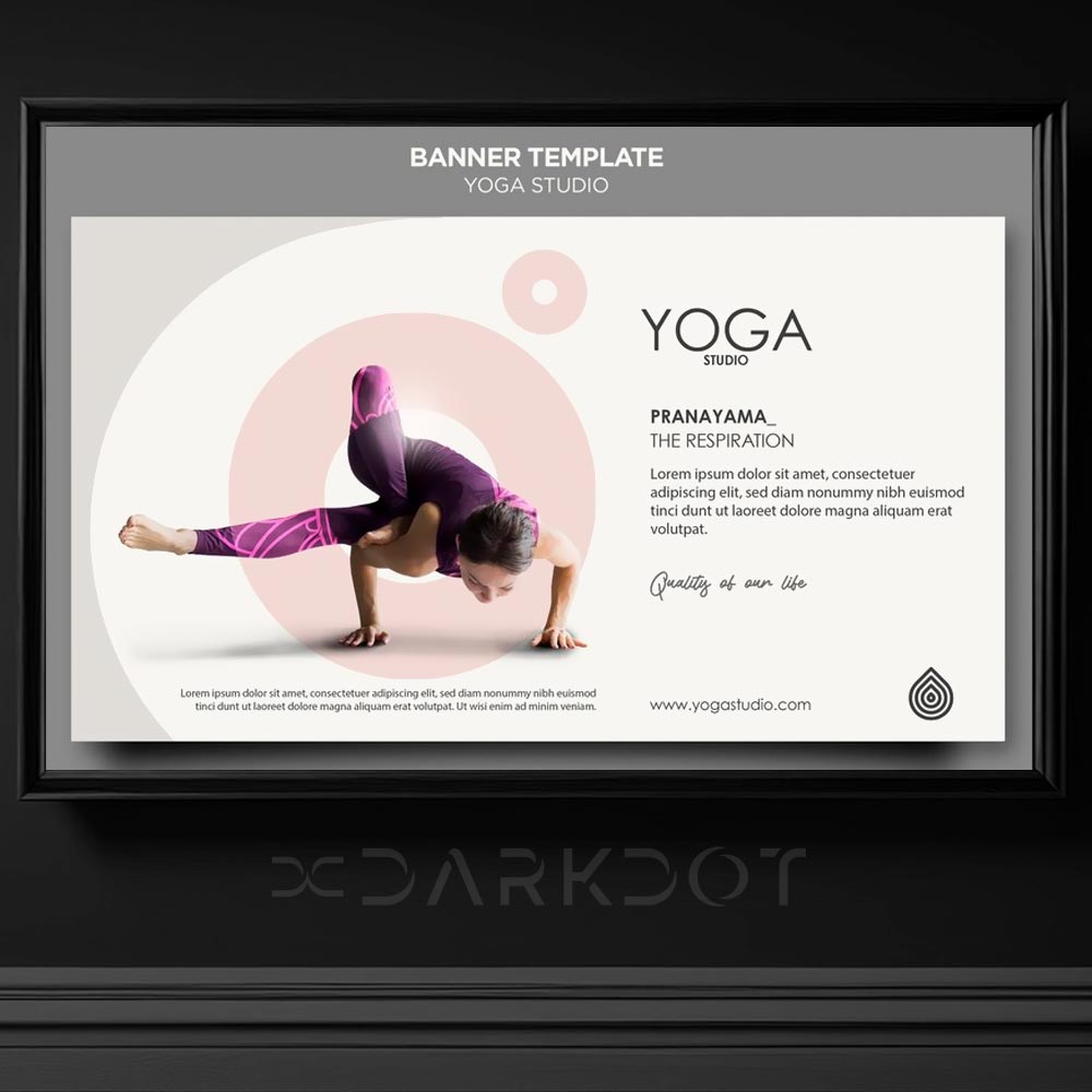 yoga meditasyon yapan genc kadin yoga hareketleri slayt poster tema