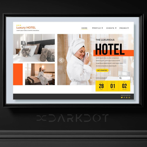 hotel spa masaj konsept afis poster web site slayt tasarim