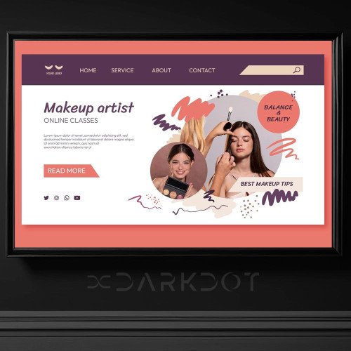 kozmetik makyaj makeup web site alisveris banner slayt tasarim