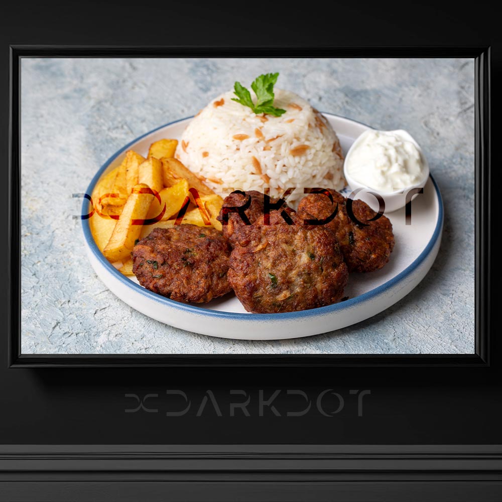 izgara kofte menu tabakta izgara kofte pilav menu konsept fotografi indir