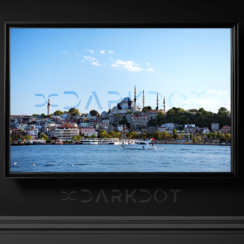 ayasofya camii denizden gorunum vapurlu istanbul deniz turkiye manzara