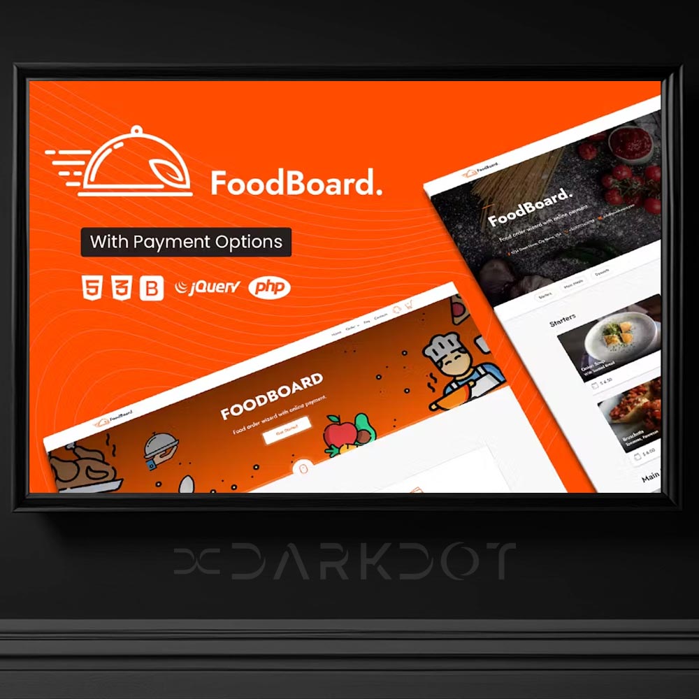 4873 food board online yemek siparis sitesi alisveris html sablon template