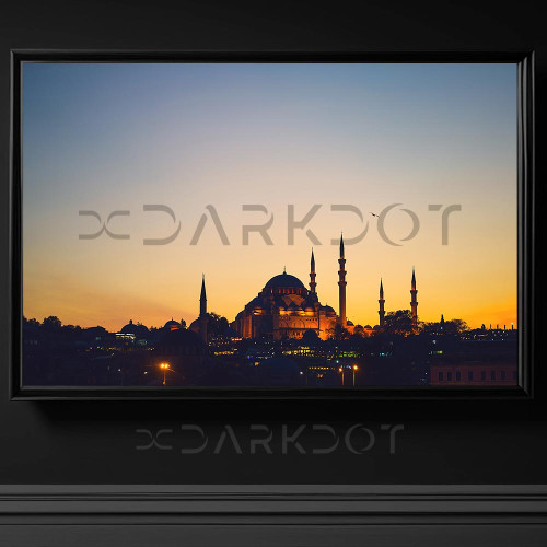 4654 ayasofya camii manzara fotografi ayasofya muzesi gun batimi siluet fotografi