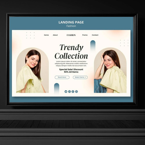 4462 web sitesi modern banner tasarimi fashion kadin moda web site banner psd indir