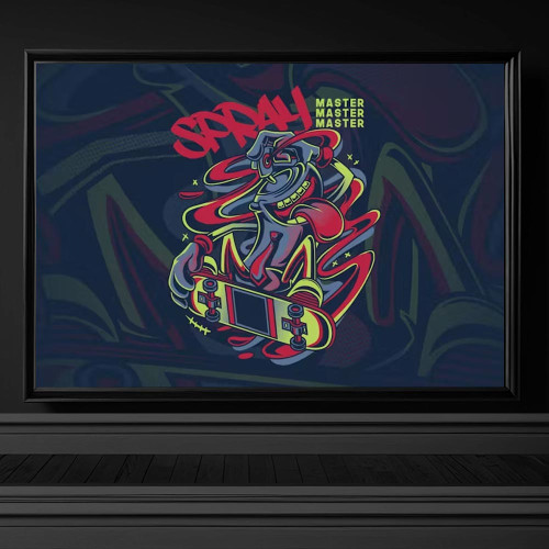 4512 spray graffiti temali tisort tasarimi illustrasyon cizim tshirt graffiti desenli sablon