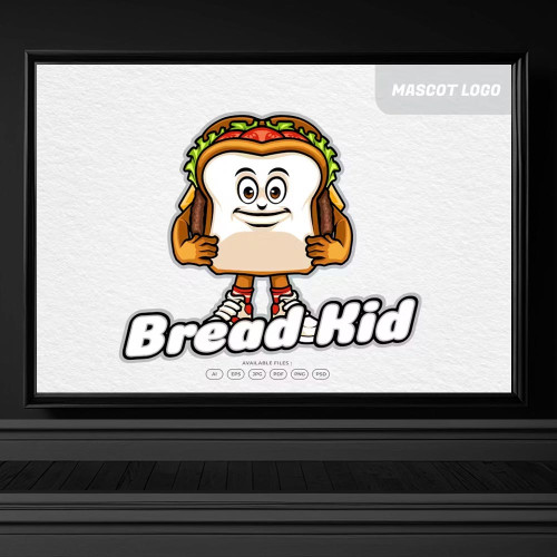4288 sandvic ekmek logo maskot tasarimi indir sandvic ekmegi illustrasyon cizim ai
