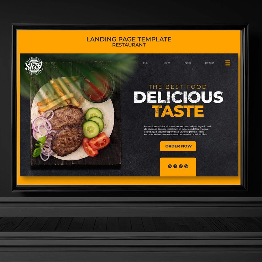 4413 restaurant web banner et temali psd tasarim restoran brosur afis web temalari