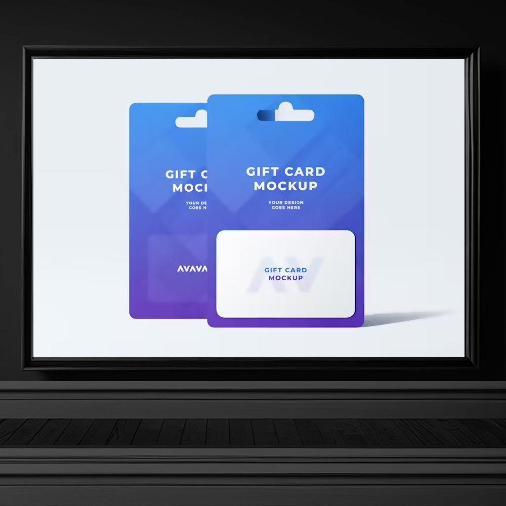 4200 google play app store hediye karti tasarimi mockup psd indir hediye karti psd