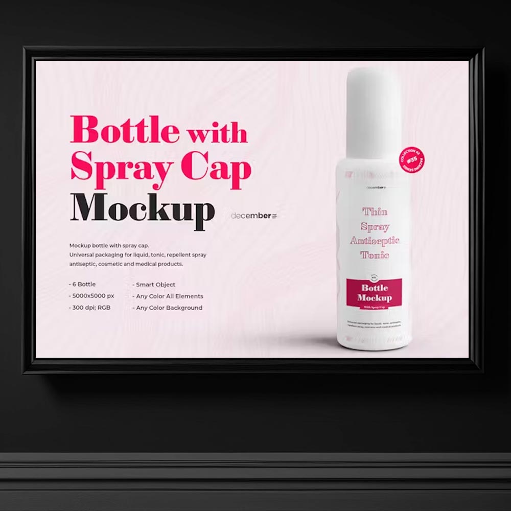 3881 plastik deodorant sprey sisesi psd mockup parfum sisesi psd mockup tema