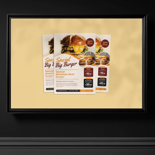 3892 hamburger brosur tasarimi psd cafe hamburger menu cafe brosur tasarimlari