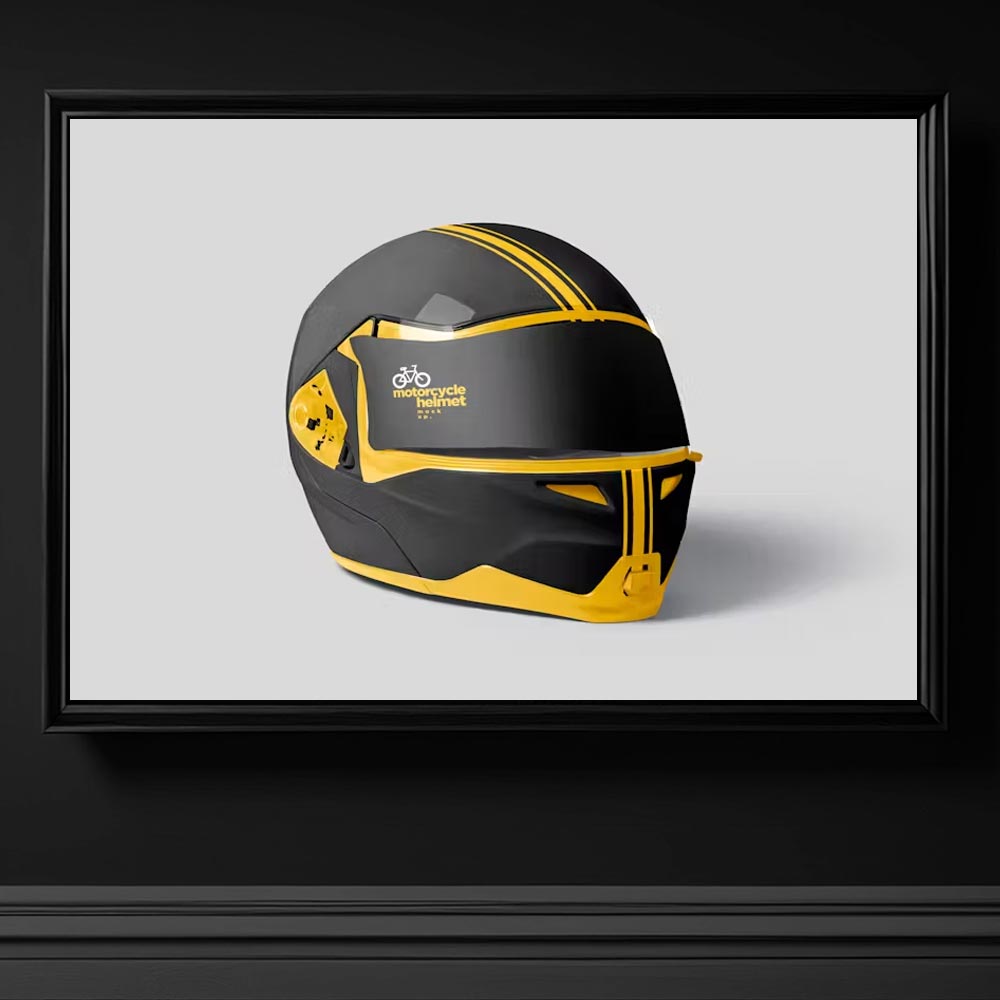 3970 motorsiklet kask tasarimi mockup psd bisiklet kask tasarimi modern psd indir