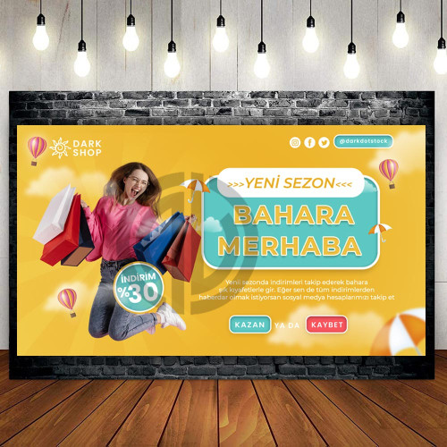 Alışveriş Sitesi Banner Görsel Tasarımı
