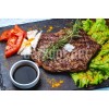 barbeku izgara biftek fotografi menu