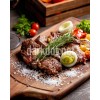 sulu izgara et fotografi orta pismis gurme