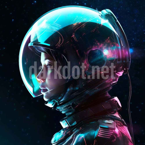 kadin astronot fotografi dijital renkler mistik