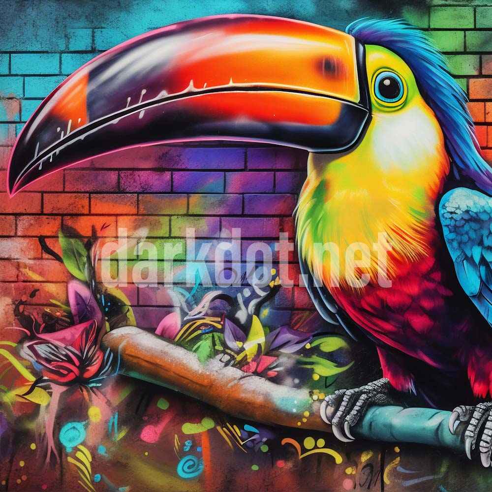 graffiti fotografi indir papagan illustrasyon