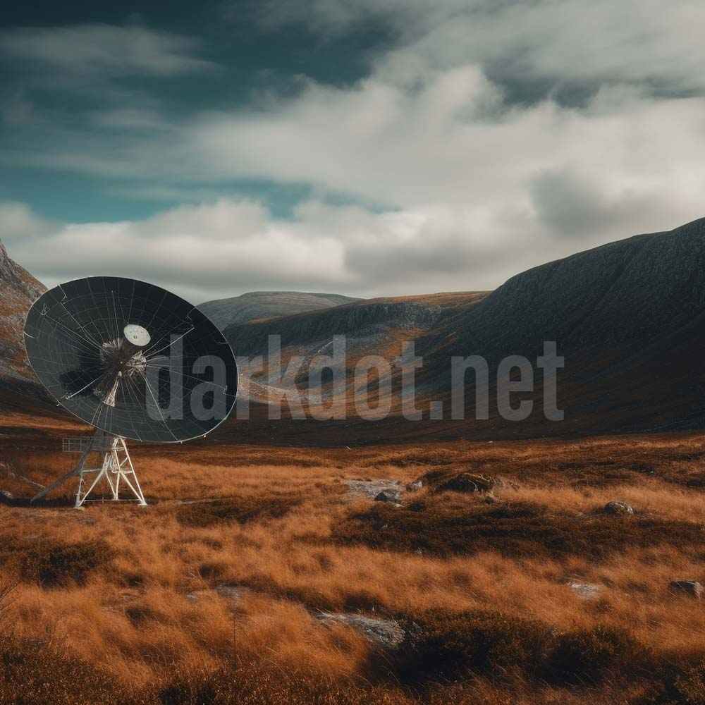 wifi uydu canak anten fotografi arazide kurulu