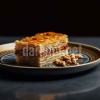 tepside tabakta baklava fotografi