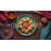 tabakta baklava fotografi