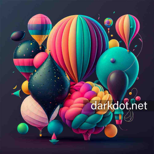Illustrasyon balonlar fotograf rengarenk
