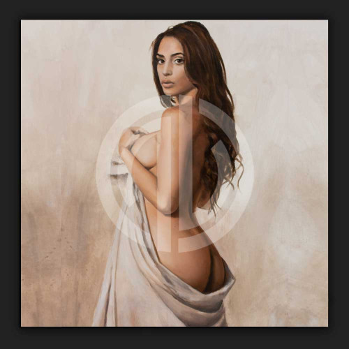 Nft çıplak kadın ayakta örtü naked telifsiz fotoğraf