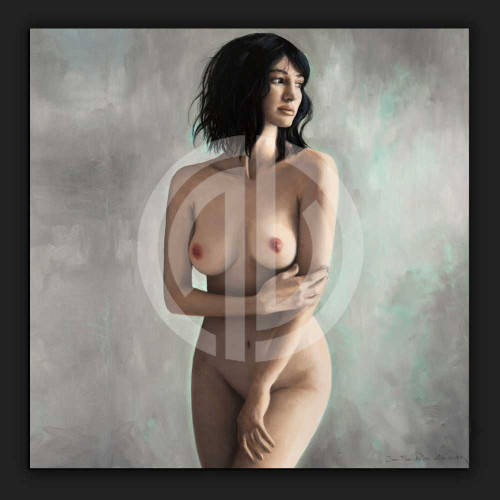 Yağlı boya çıplak kadın seksi göğüsler telifsiz görsel