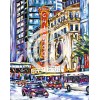 Yağlı boya chicago hotel chicago cadde şehir yağlı boya