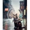 Süper kahraman kedi fotoğrafı yapay zeka nft
