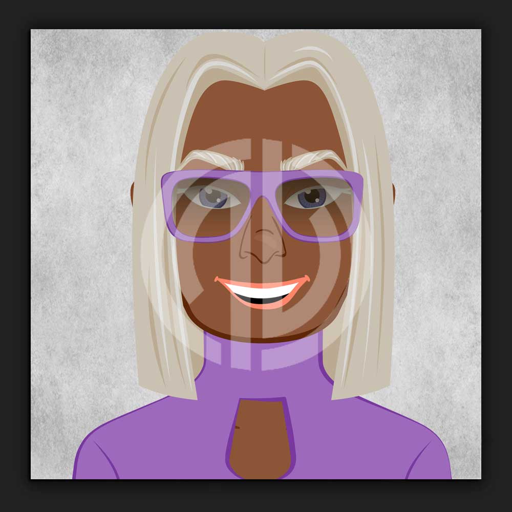 Nft kadın avatar fotoğrafı telifsiz stok görsel 3