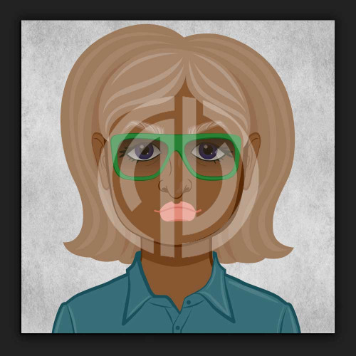 Nft kadın avatar fotoğrafı telifsiz stok görsel 4