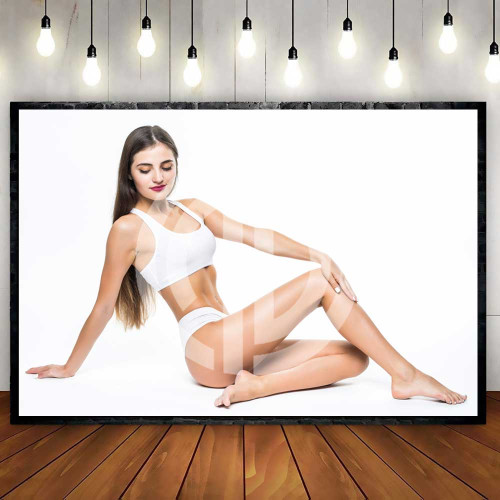 Lazer epilasyon kadın model fotoğrafı full vücut