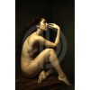 Gizemli çıplak kadın fotoğraf nft yağlı boya