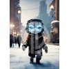 Futuristik çocuklar fotoğraf yapay zeka çocuk kız erkek