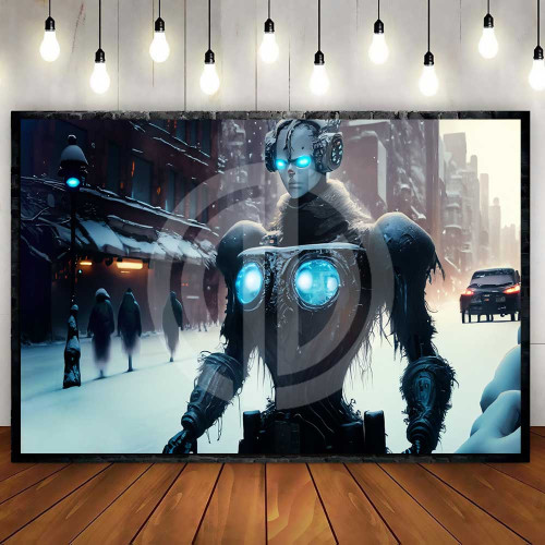 Robot fotoğrafı indir futuristik robot süper kahraman