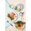 Saglikli tavuk salatasi fotograf vejetaryen