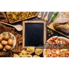 Yemek menu malzemeleri fotografi pizza