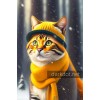Sari kedi fotografi avatar nft