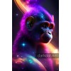 Maymun illustrasyon cizim nebula tema nft