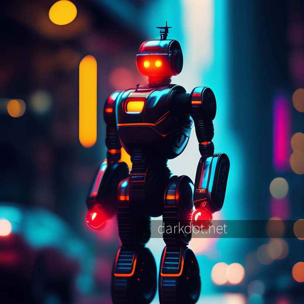 Robot fotograflari yapay zeka isci robot