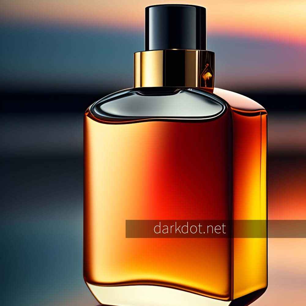 Parfüm şişesi turuncu temalı
