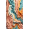 Soyut renkli dalgalar banner dikey pastel