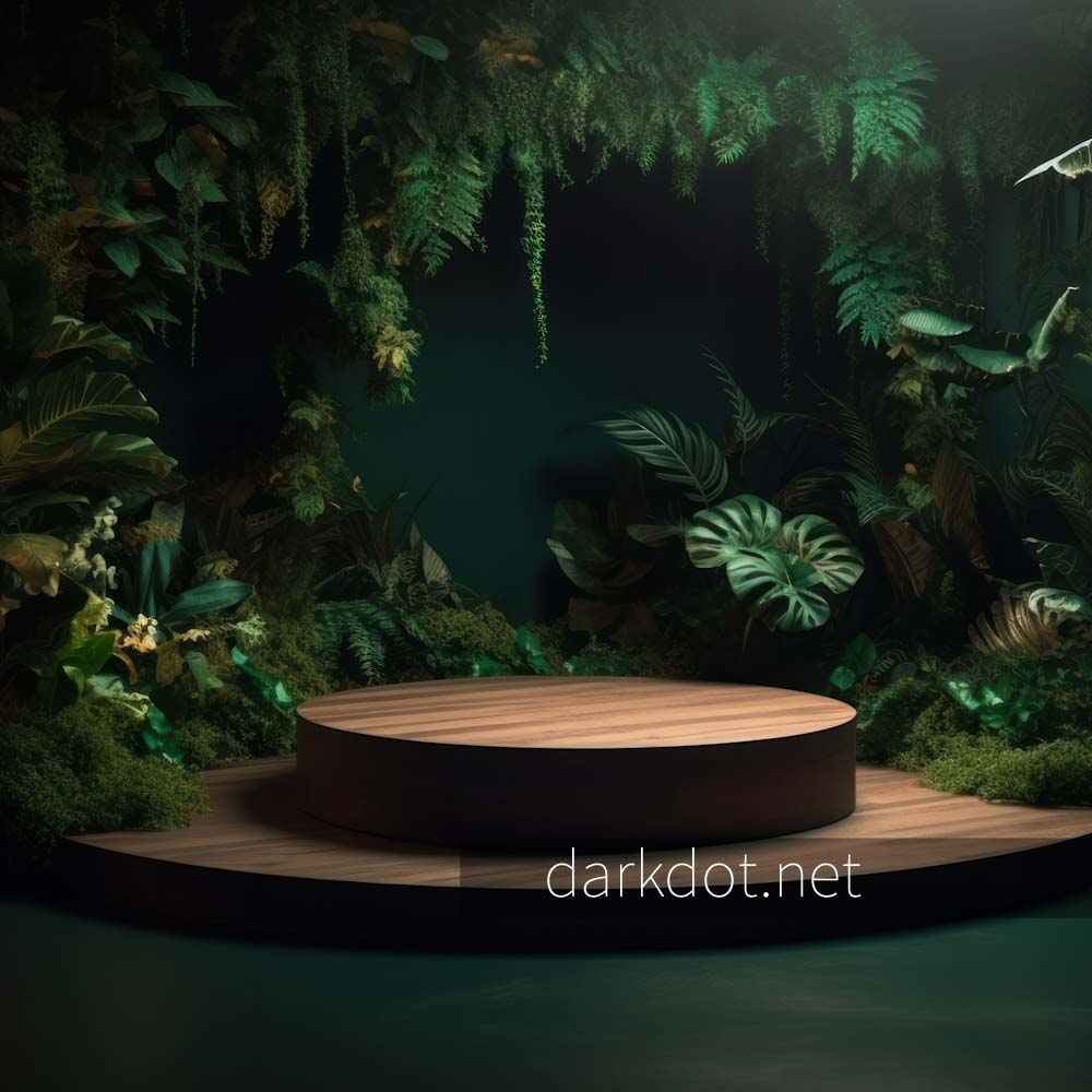 Kozmetik urunler icin podyum sahne mockup