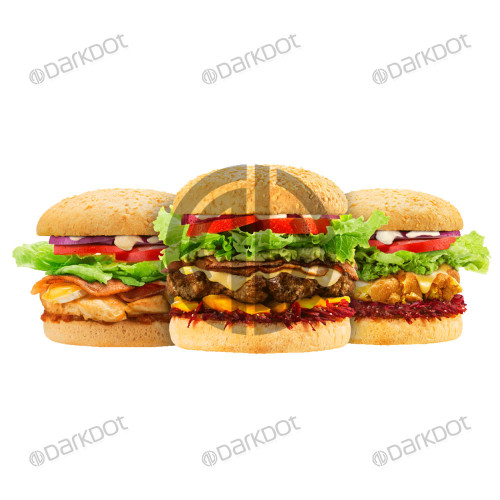 Üçlü Hamburger Fotoğrafı İndir