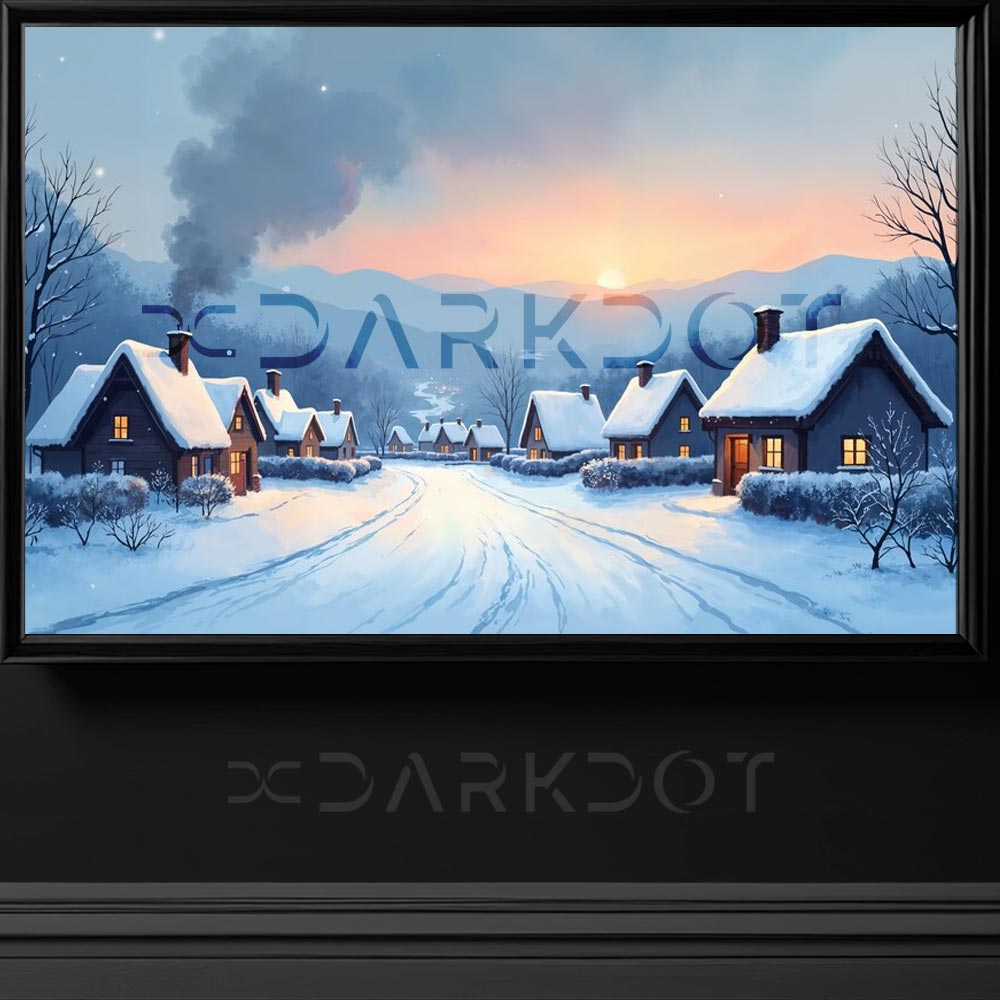 kis manzarasi kar yagmis evler kis fotograflari kartpostal fotograflari indir