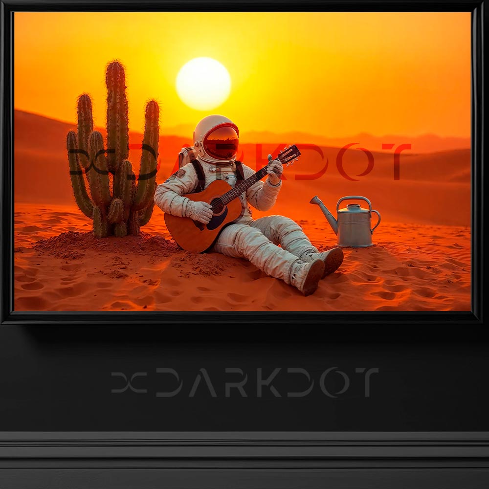 astronot fotografari gitar calan astronot gun batiminda astronot tablo wallpaper indir