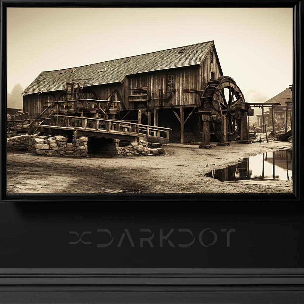 eski fabrika fotograflari eski ahsap fabrika fotografi endustri sanayi tablo resimleri