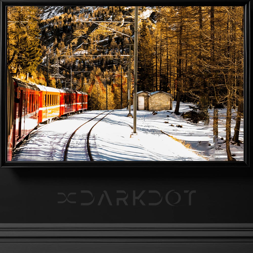 karlarin icinden gecen tren fotografi tren resimleri tren temali wallpaper resimler